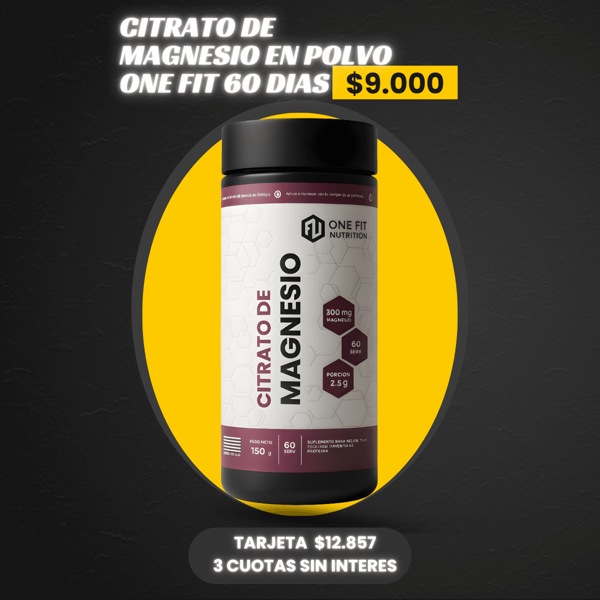 CITRATO MAGNESIO ONE FIT 150GR