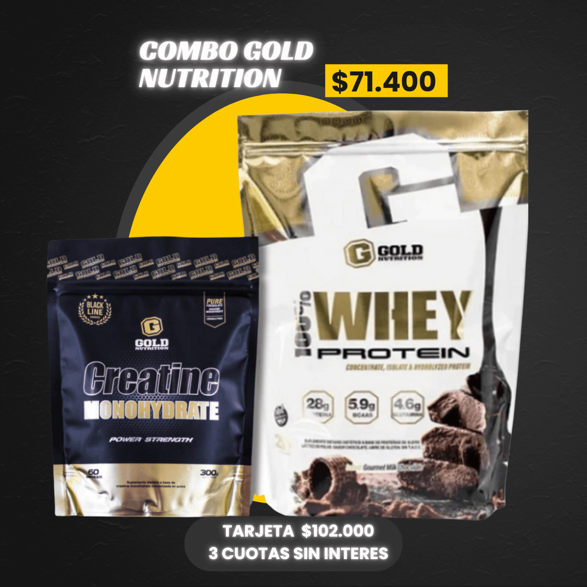 COMBO PROTEINA + CREATINA GOLD