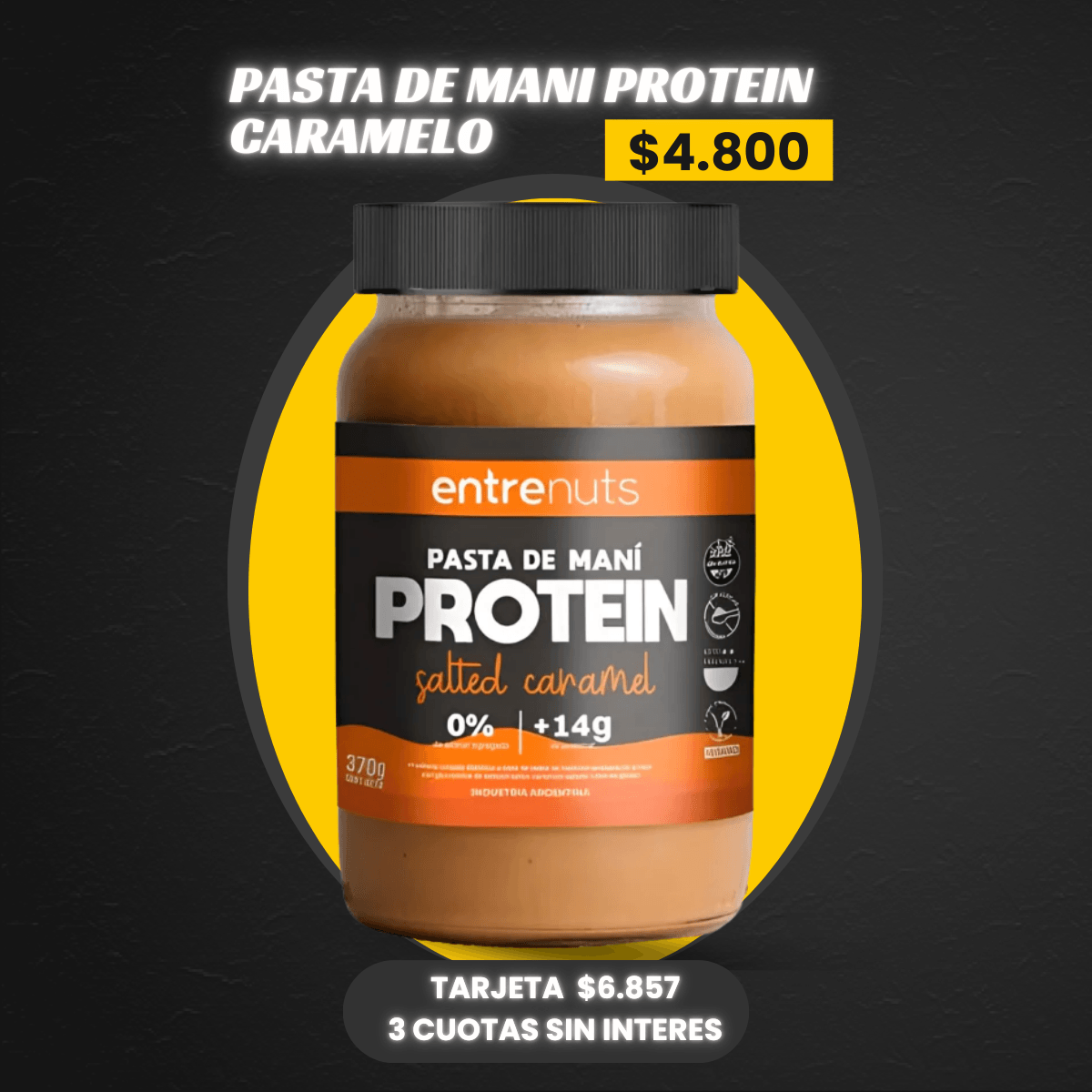 PASTA DE MANI PROTEICA 370GR