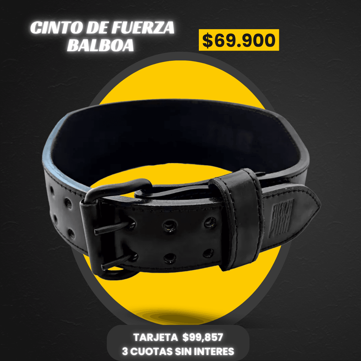 CINTURÓN DE CUERO CON HEBILLA OLD SCHOOL