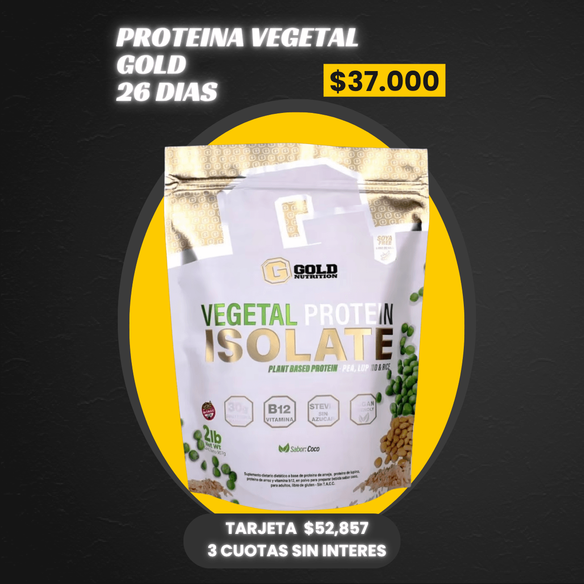 PROTEINA GOLD VEGETAL ISOLATE