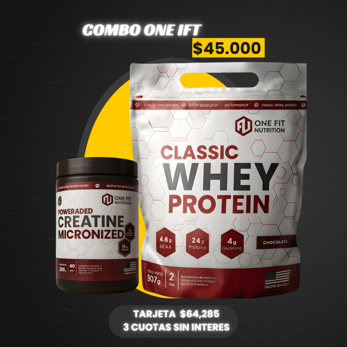 COMBO PROTEINA + CREATINA ONE FIT