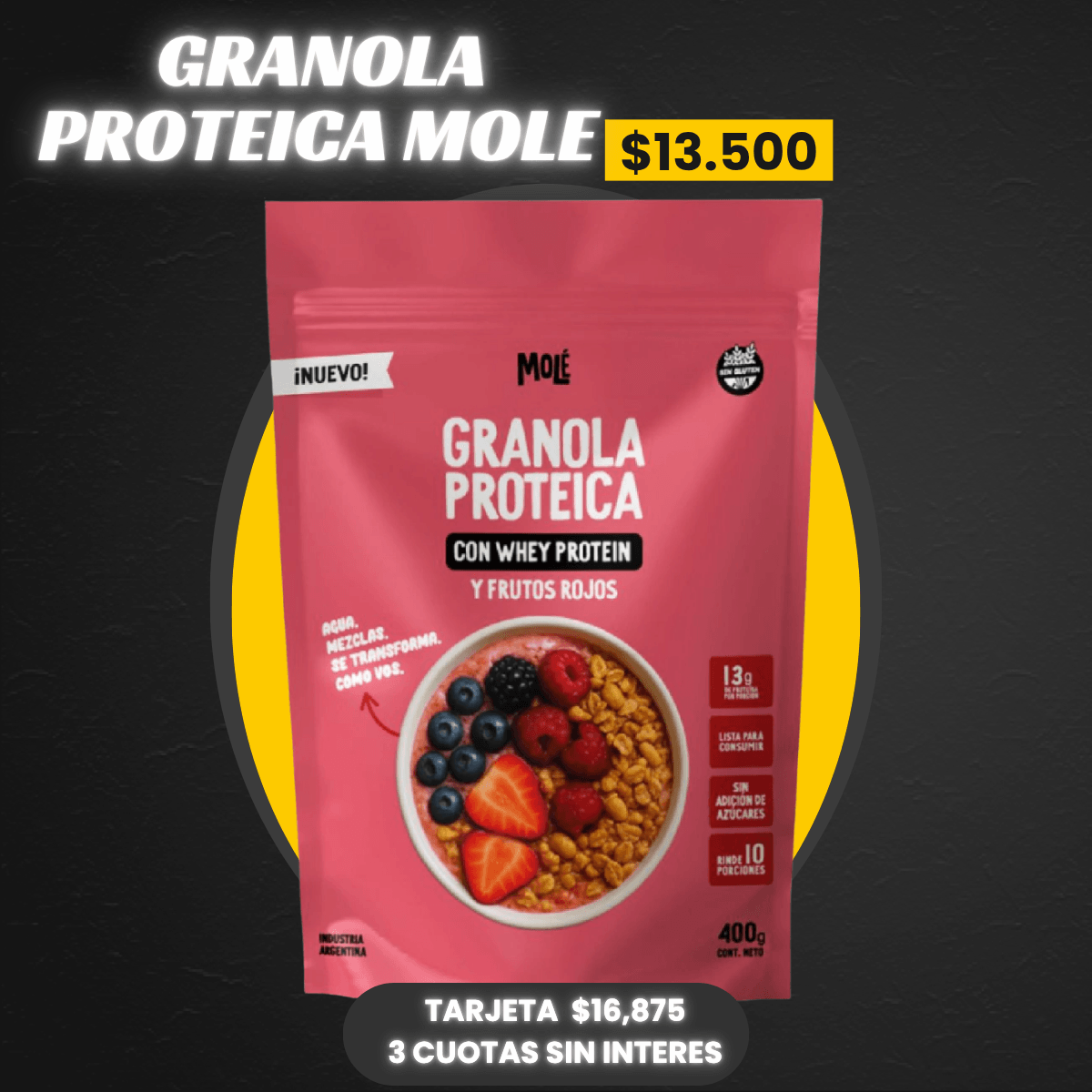 GRANOLA PROTEICA 400GRS